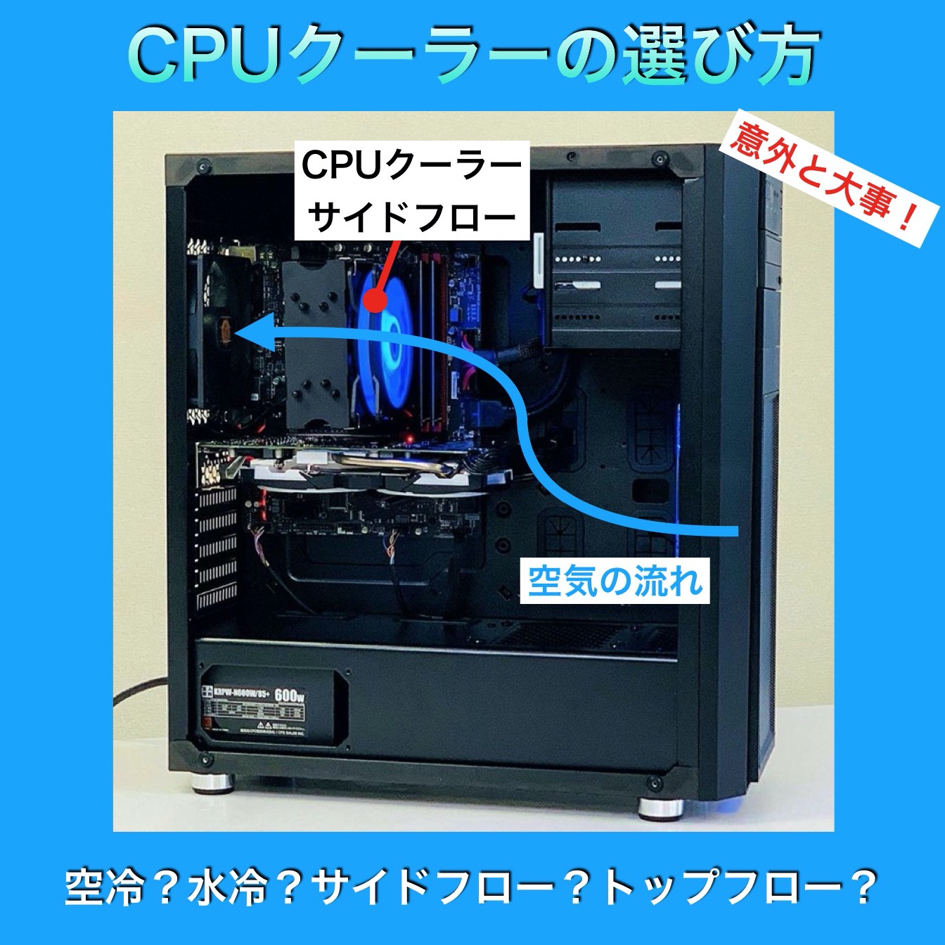【フォートナイト】PCのCPUクーラー選び方（空冷？水冷？）